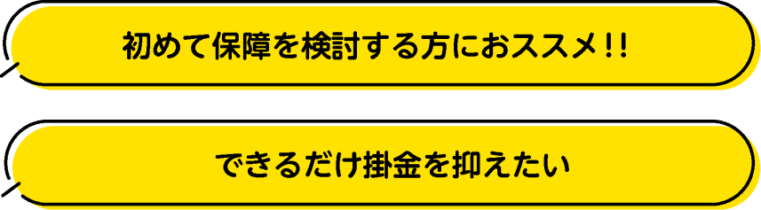 初めて保障を検討する方におススメ